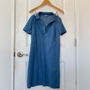 Draper James denim chambray mini dress 100%cotton